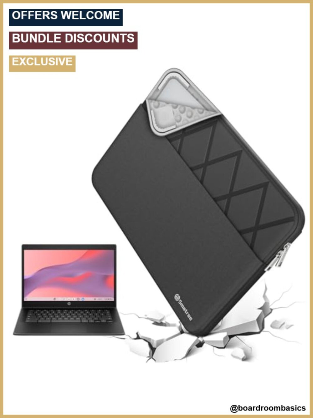 Smatree Laptop Sleeve for 16 inch HP Pavilion Plus, Water-Resistant 300D
